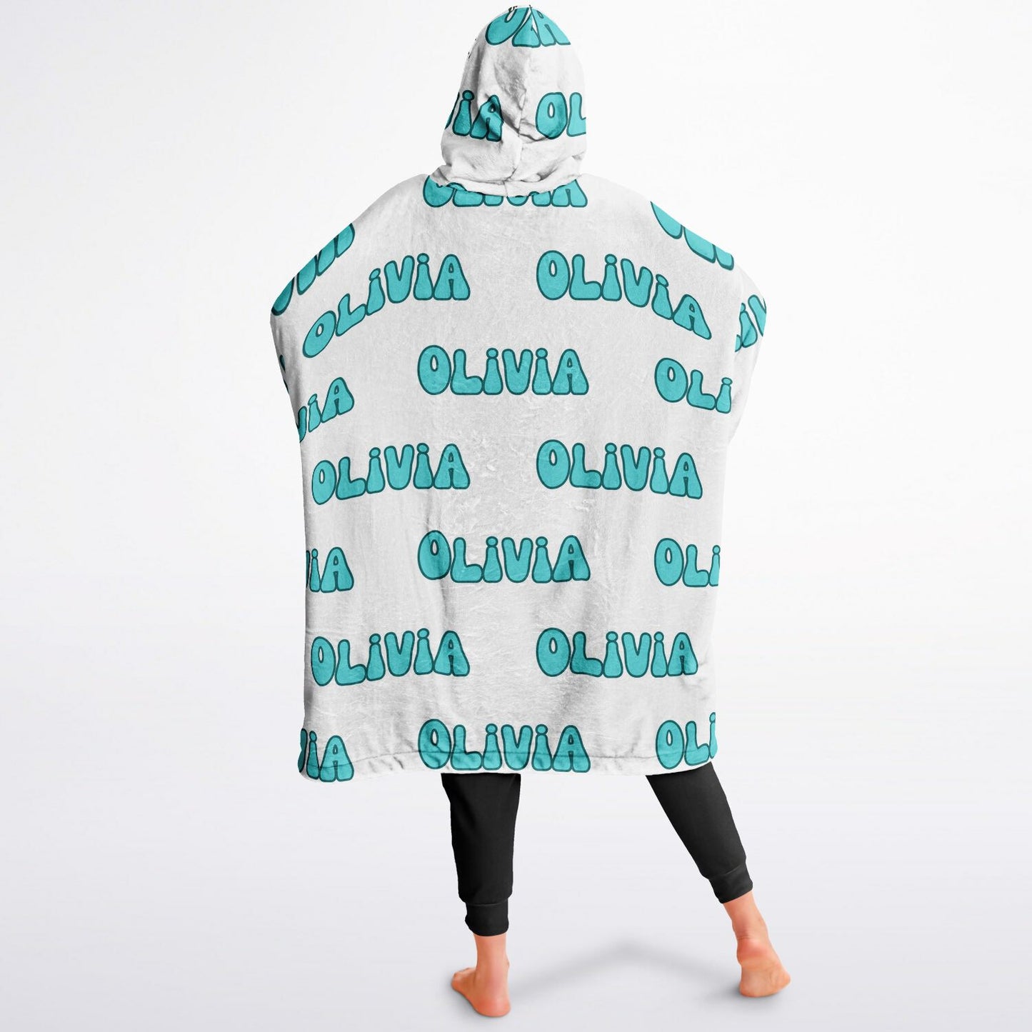 Personalized Reversible Oversized Chickmas Blanket Hoodie with name, Custom Reversible Blanket Hoodie, Christmas Oversized Blanket Hoodie, Chicken Blanket Hoodie