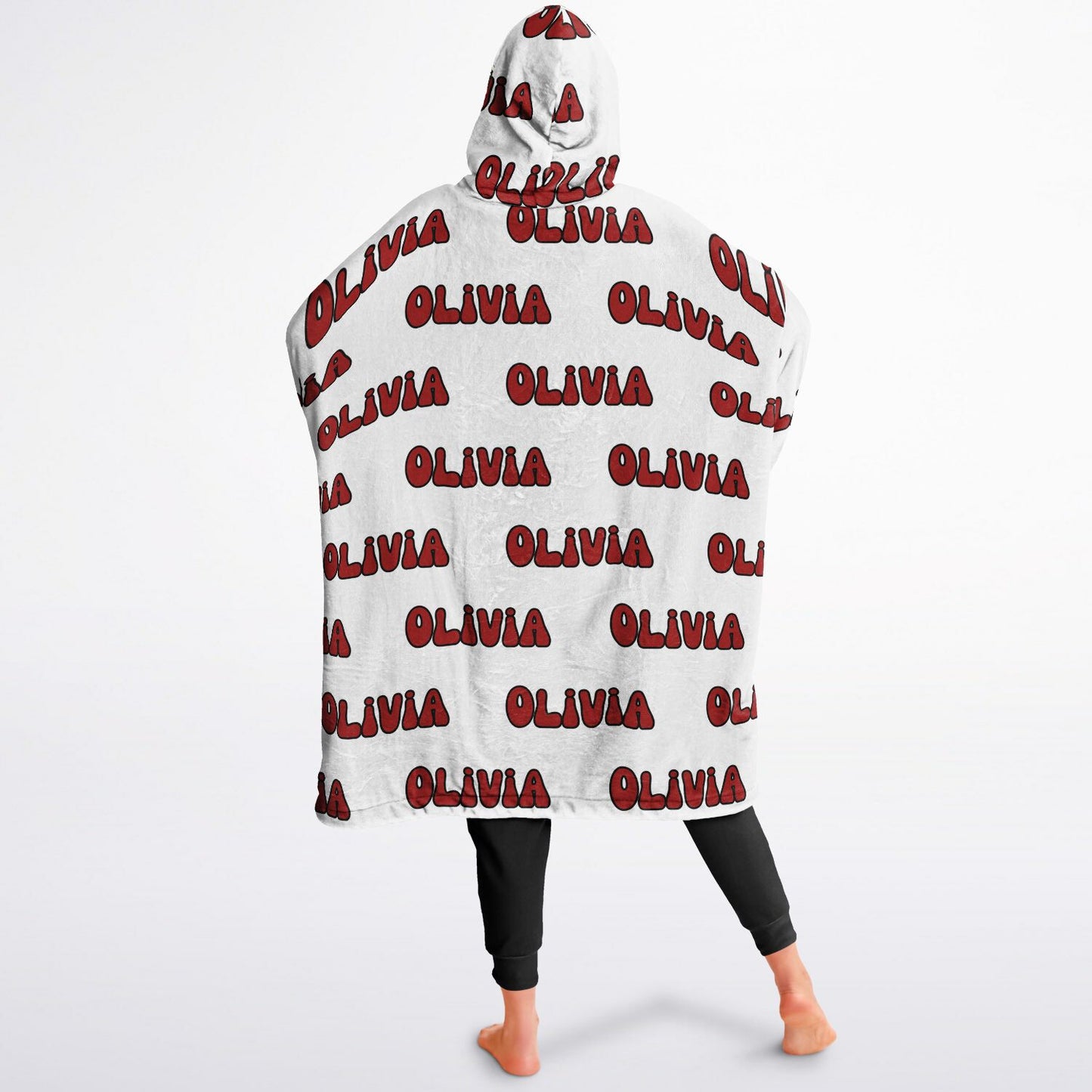 Reversible PERSONALIZED Chickmas Oversized Blanket Hoodie, Reversible Blanket Hoodie with name, Christmas Oversized Blanket hoodie with name, Reversible Blanket Hoodie, Chicken Oversized Hoodie