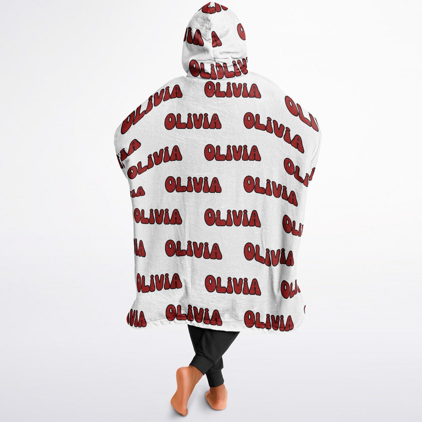 Reversible PERSONALIZED Chickmas Oversized Blanket Hoodie, Reversible Blanket Hoodie with name, Christmas Oversized Blanket hoodie with name, Reversible Blanket Hoodie, Chicken Oversized Hoodie