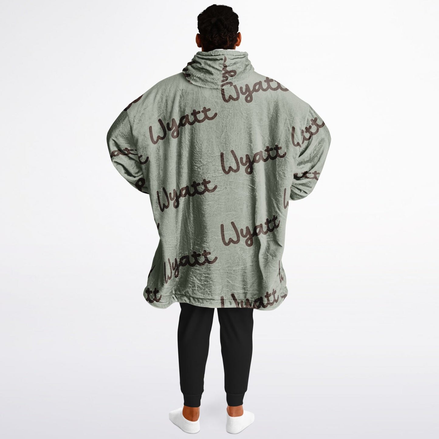 Personalized Flying Mallard Reversible Oversized Blanket Hoodie, Reversible Duck Oversized Blanket Hoodie with name, Custom Duck Oversized Blanket Hoodie