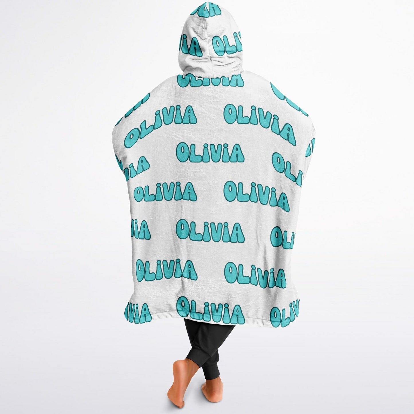 Personalized Reversible Oversized Chickmas Blanket Hoodie with name, Custom Reversible Blanket Hoodie, Christmas Oversized Blanket Hoodie, Chicken Blanket Hoodie