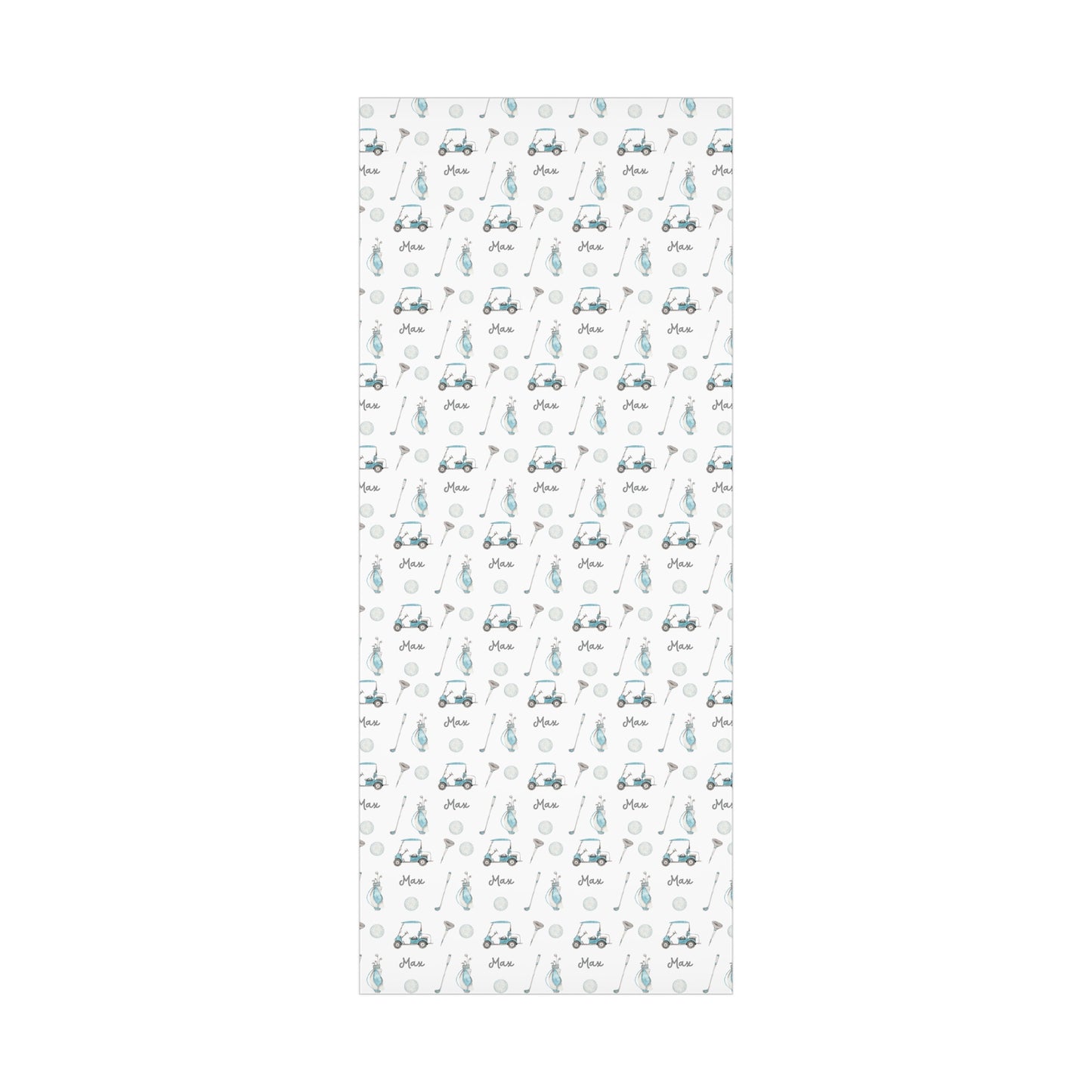 Max Personalized Golf Gift Wrap, Personalized Golf Wrapping Paper, Golfer wrapping paper, Custom gift wrap for him, Gift for golfer,