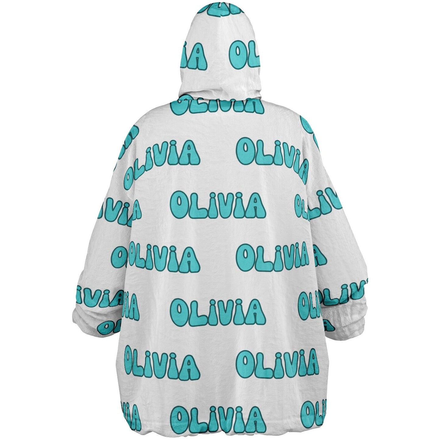 Personalized Reversible Oversized Chickmas Blanket Hoodie with name, Custom Reversible Blanket Hoodie, Christmas Oversized Blanket Hoodie, Chicken Blanket Hoodie