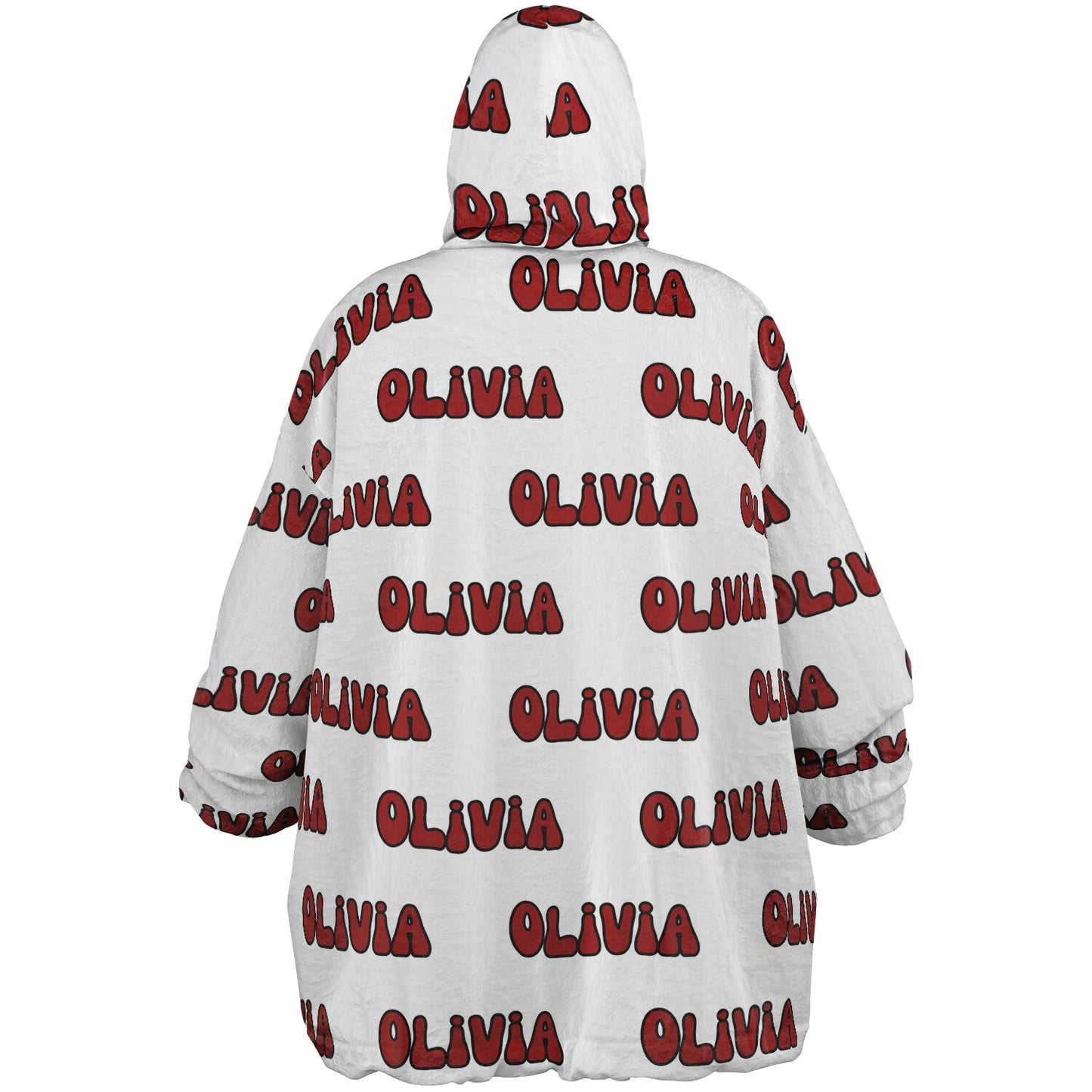 Reversible PERSONALIZED Chickmas Oversized Blanket Hoodie, Reversible Blanket Hoodie with name, Christmas Oversized Blanket hoodie with name, Reversible Blanket Hoodie, Chicken Oversized Hoodie